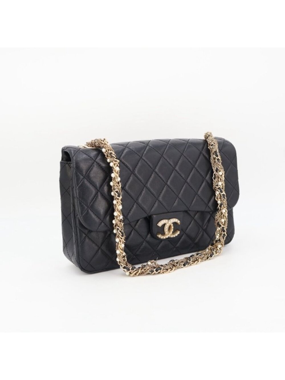 Chanel Westminster Quilted Lambskin Faux Pearl Chain Shoulder Bag